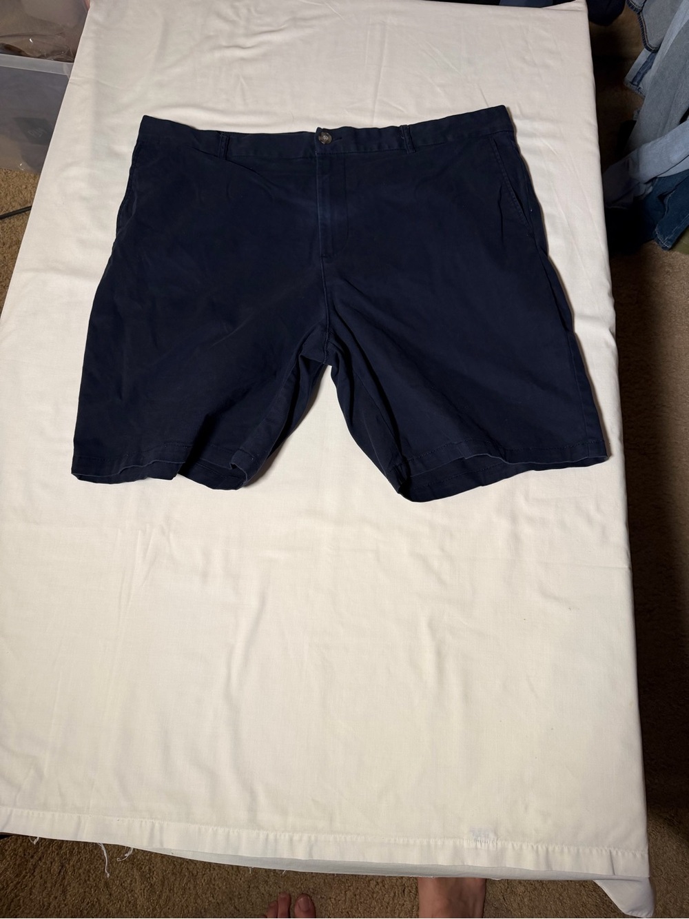 Old Navy Men's Dark Navy Flat-Front Shorts